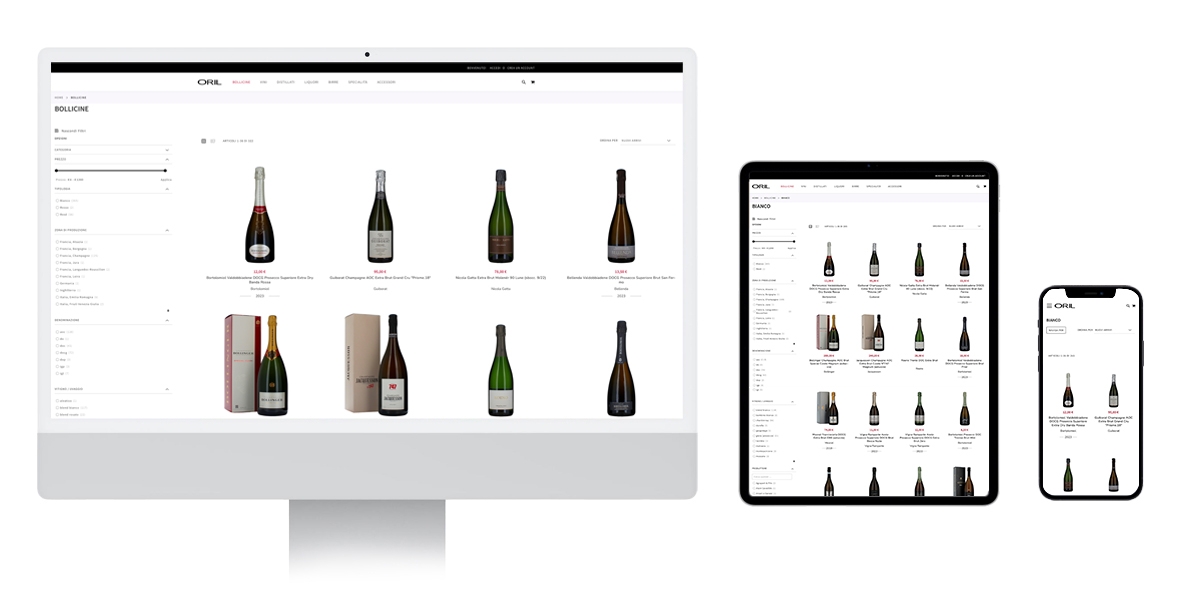 Enoteca Oril e-commerce settore Food and Beverage